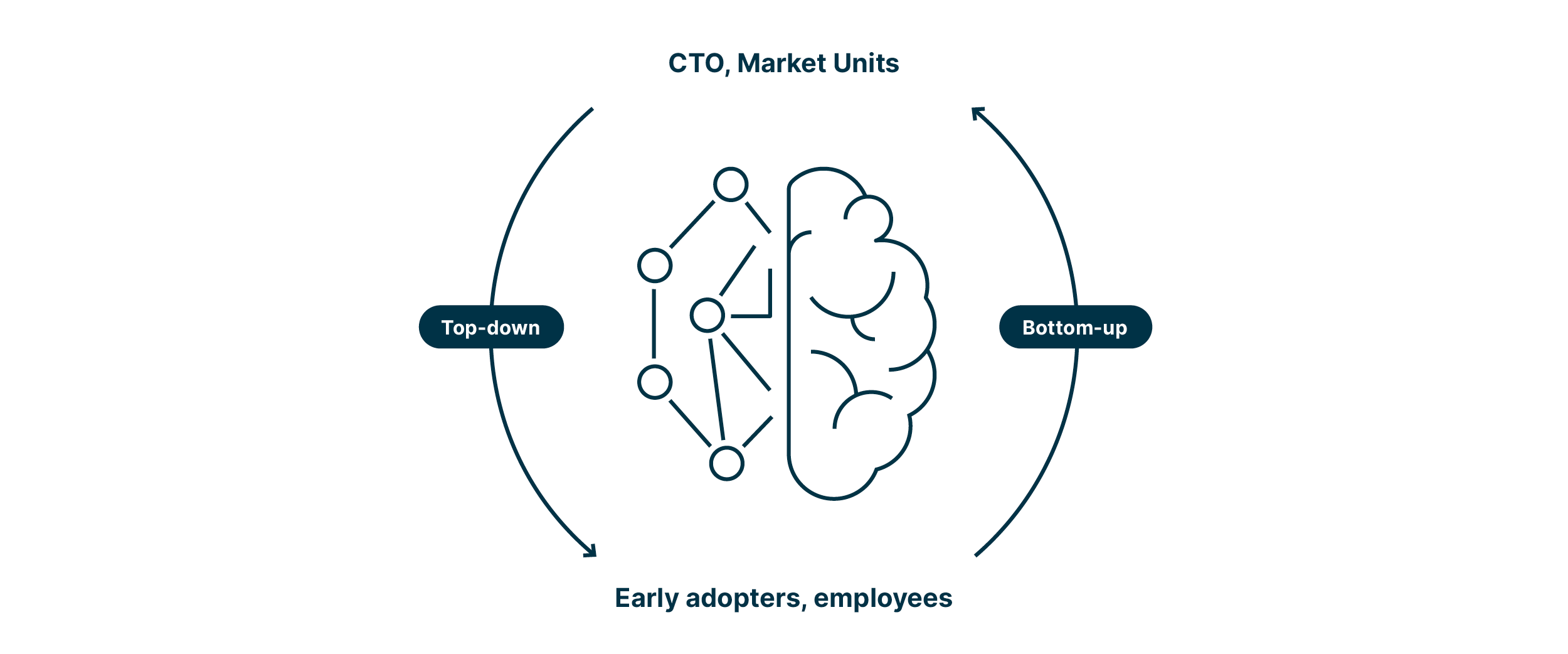 The top-down and bottom-up approaches as practiced by Adnovum