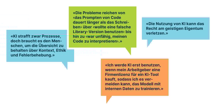 zitate_von_software_entwicklern_zu_einschraenkungen_von_KI_beim_Codieren_zB_unzuverlaessig_erfordert_uebersicht