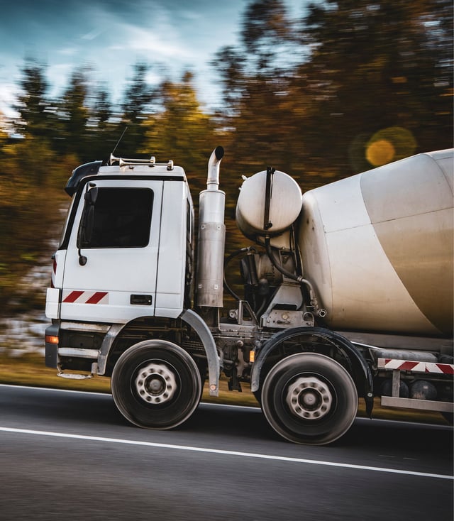 Truck carrying cement 