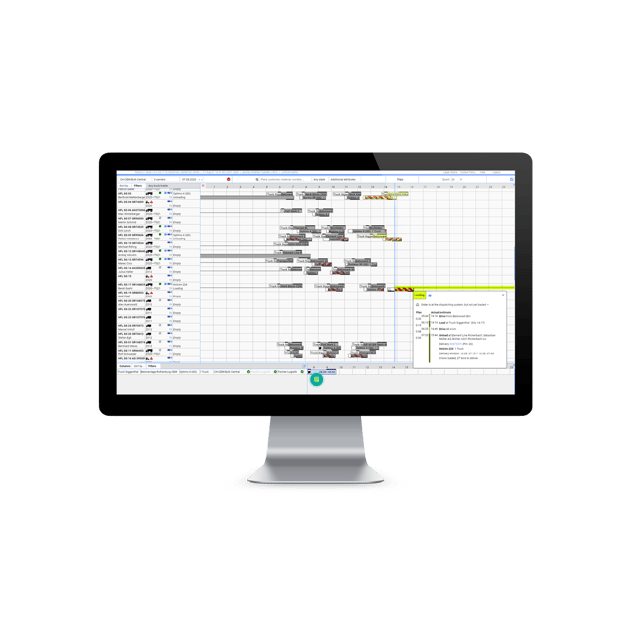 Desktop screen displaying software solution 