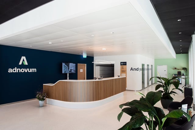 Reception desk of Adnovum Zurich 