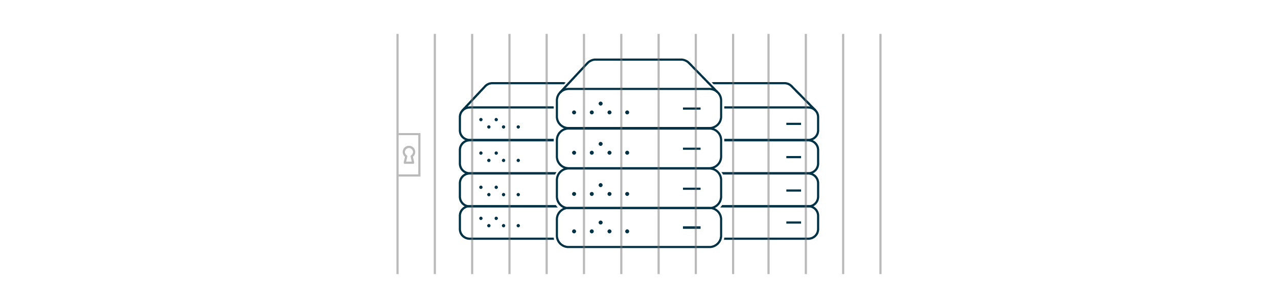 monolithic_infrastructure_consisting_of_multiple_silos