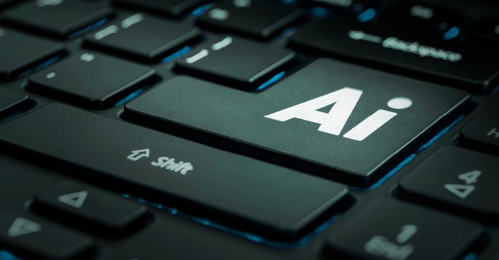 Nahaufnahme einer Taste für AI auf der Tastatur